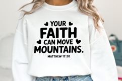 Your Faith can move Mountains SVG | Bible Verse Product Image 2
