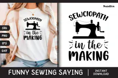 Funny Sewing Quote SVG For Sewist | Sewciopath Product Image 1