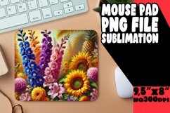 Unique Mouse Pad Design Ideas PNG, Flower Product Image 1