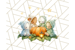Acorn Village Clipart PNG, Fall Animal Png Product Image 2