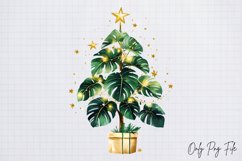 Cozy Christmas Houseplant Clipart PNG Product Image 1