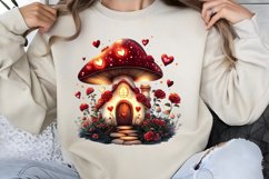 Valentines Day Fairy Houses Clipart PNG Product Image 1