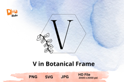Botanical Frame Monogram Product Image 1