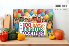 100 days of school Cutting Board PNG Design, Teacher PNG Product Image 1