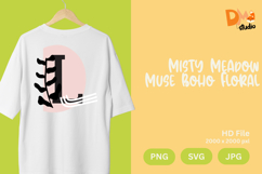 Misty Meadow Muse Boho Floral Monogram Product Image 1