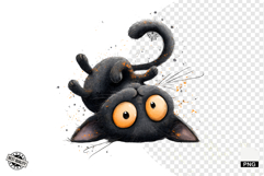 Halloween Black Cat Clipart Product Image 1
