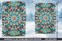 Garden Flag Sublimation| Christmas Garden Flag PNG Design Product Image 1