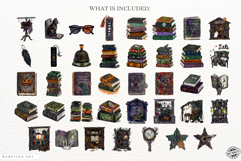 Halloween Reading Clipart Product Image 4