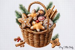Christmas Baskets Clipart PNG Product Image 1
