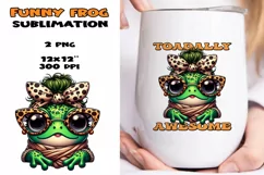 Funny frog PNG, funny quote PNG, Sublimation design. Product Image 1