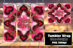Sublimation Tumbler Template 20oz , Love Product Image 1