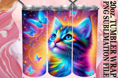 Joyful escapes 20oz tumbler wrap, Cat Product Image 1