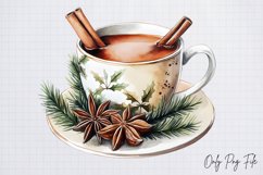 Watercolour Rustic Christmas Clipart PNG Product Image 1