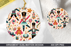 Pattern Stained Glass Ornament PNG, Digital Download File Product Image 1