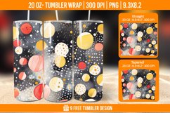 Confetti Tumbler Wrap Designs, Sublimation Wrap Product Image 1