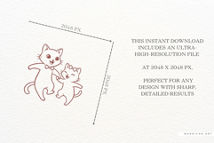 Mother's Day Cat Clipart Product Image 5