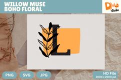 Willow Muse Boho Floral Monogram Product Image 1