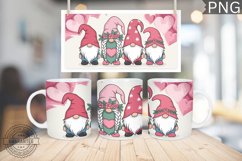 Valentine&#039;s Day Mug Wrap Design-Valentine Gnome Sublimation Product Image 1