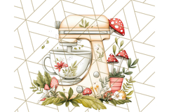 Cottagecore Kitchen Mixer, Apron PNG Clipart, Retro Floral Product Image 2