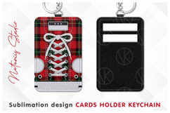 Trendy Sneakers Design - Cards Holder Keychain Product Image 1