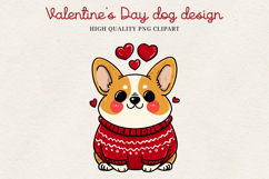 Valentine’s Day Cute Dog Clipart | Love Puppy PNG Product Image 22