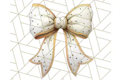 Fall Bow Clipart, Autumn Hair Bows PNG, Fall Ribbon Png Product Image 2