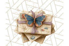 Vintage Butterfly PNG Clipart, Fairytale Cottagecore Images Product Image 2