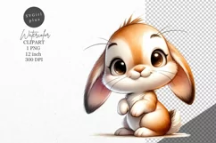 Bunny clipart, Animals clipart, Nursery clipart Product Image 1