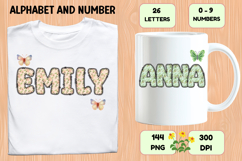Garden Nature Beauty Alphabet PNG Letters &amp; Numbers 300DPI Product Image 6