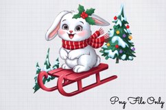 Woodland Christmas Watercolor Clipart PNG Product Image 1