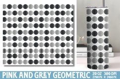 Pink and Grey Geometric Papers Tumbler Wrap Product Image 1