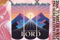 Cheerful Sublimation 20oz tumbler wrap, Christian Product Image 1