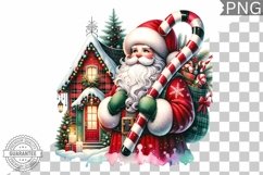 Christmas Santa Sublimation - Clipart PNG Design Product Image 1