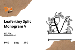 Leafertiny Split Monogram Product Image 1
