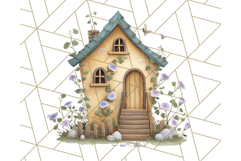 Whimsical Cottagecore Cottage PNG Clipart, Fairy House Png Product Image 2