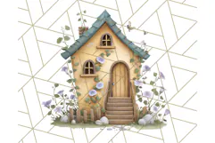 Whimsical Cottagecore Cottage PNG Clipart, Fairy House Png Product Image 2