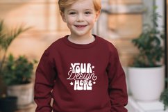 Maroon Gildan 18000B Mockup, Mockup Product Image 1