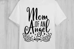 Mom Of An Angel Svg, Memorial Svg, In Loving Memory Svg. Product Image 2