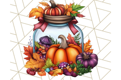 Fall Cottagecore Kitchen Clipart, Cozy Autumn Kitchen PNG Product Image 2