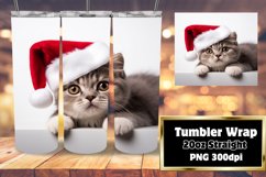 Christmas Cat Sublimation Delightful Art Product Image 1