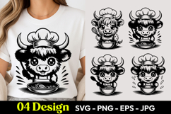 Nerd Cow SVG PNG Product Image 1
