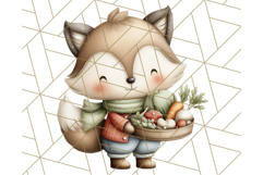 Thanksgiving Woodland Animals Clipart PNG Product Image 2
