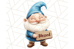 Easter Christian Gnome Clipart PNG Bundle, He Is Risen Art Product Image 22