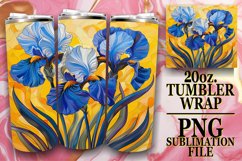 Fresh Flower Sublimation Tumbler Wrap 20oz Delight Product Image 1