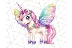 Pastel Fairy Clip Art PNG With Glitter, Rainbow Fairy Png Product Image 2