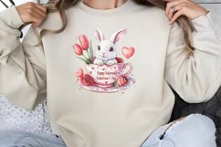 Valentines Day Bunny Cups Clipart PNG Product Image 1