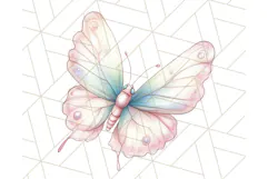 Pastel Fairies and Butterflies PNG, Spring Fantasy Clipart Product Image 2