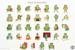 School Frogs Clipart Product Image 4