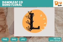 Dawnleaf Co Boho Floral Monogram Product Image 1