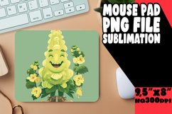 Cheerful Retro Petals: Mouse Pad Designs Art PNG Product Image 1